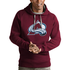 Colorado Avalanche Antigua Logo Victory Pullover Hoodie - Burgundy - NHL 4571958