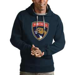 Florida Panthers Antigua Logo Victory Pullover Hoodie - Navy - NHL 4571984
