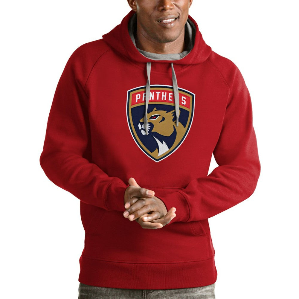 Florida Panthers Antigua Logo Victory Pullover Hoodie - Red - NHL 4571987