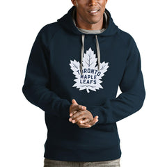 Toronto Maple Leafs Antigua Logo Victory Pullover Hoodie - Navy - NHL 4572070