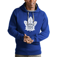 Toronto Maple Leafs Antigua Logo Victory Pullover Hoodie - Blue - NHL 4572073