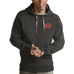 Calgary Flames Antigua Victory Pullover Hoodie - Charcoal - NHL 4572143