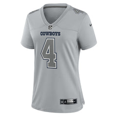 Nike Dak Prescott Dallas Cowboys Women's Atmosphere Fashion Game Jersey Gray