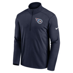 Nike Tennessee Titans Logo Pacer Performance Half-Zip Jacket Navy