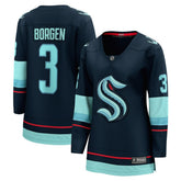 Will Borgen Seattle Kraken Fanatics Women's Home Breakaway Player Jersey - Deep Sea Blue - NHL 4581884