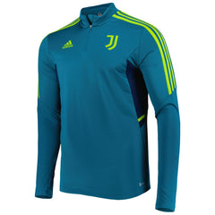 Juventus Team Training AEROREADY Quarter-Zip Top Teal - Adidas