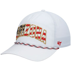 47 brand Arizona Cardinals '47 Hitch Stars and Stripes Trucker Adjustable Hat White
