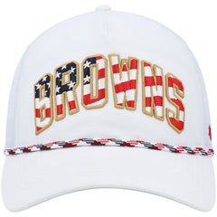 47 brand Cleveland Browns '47 Hitch Stars and Stripes Trucker Adjustable Hat White