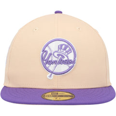 New York Yankees New Era Subway Series Side Patch 59FIFTY Fitted Hat - Peach/Purple - New Era Lifestyle