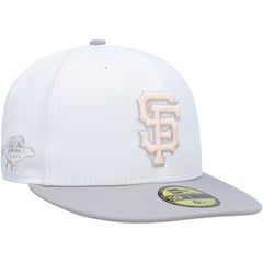 San Francisco Giants New Era 2002 World Series Side Patch Undervisor 59FIFTY Fitted Hat - White/Gray - New Era Online