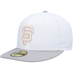 San Francisco Giants New Era 2002 World Series Side Patch Undervisor 59FIFTY Fitted Hat - White/Gray - New Era Online