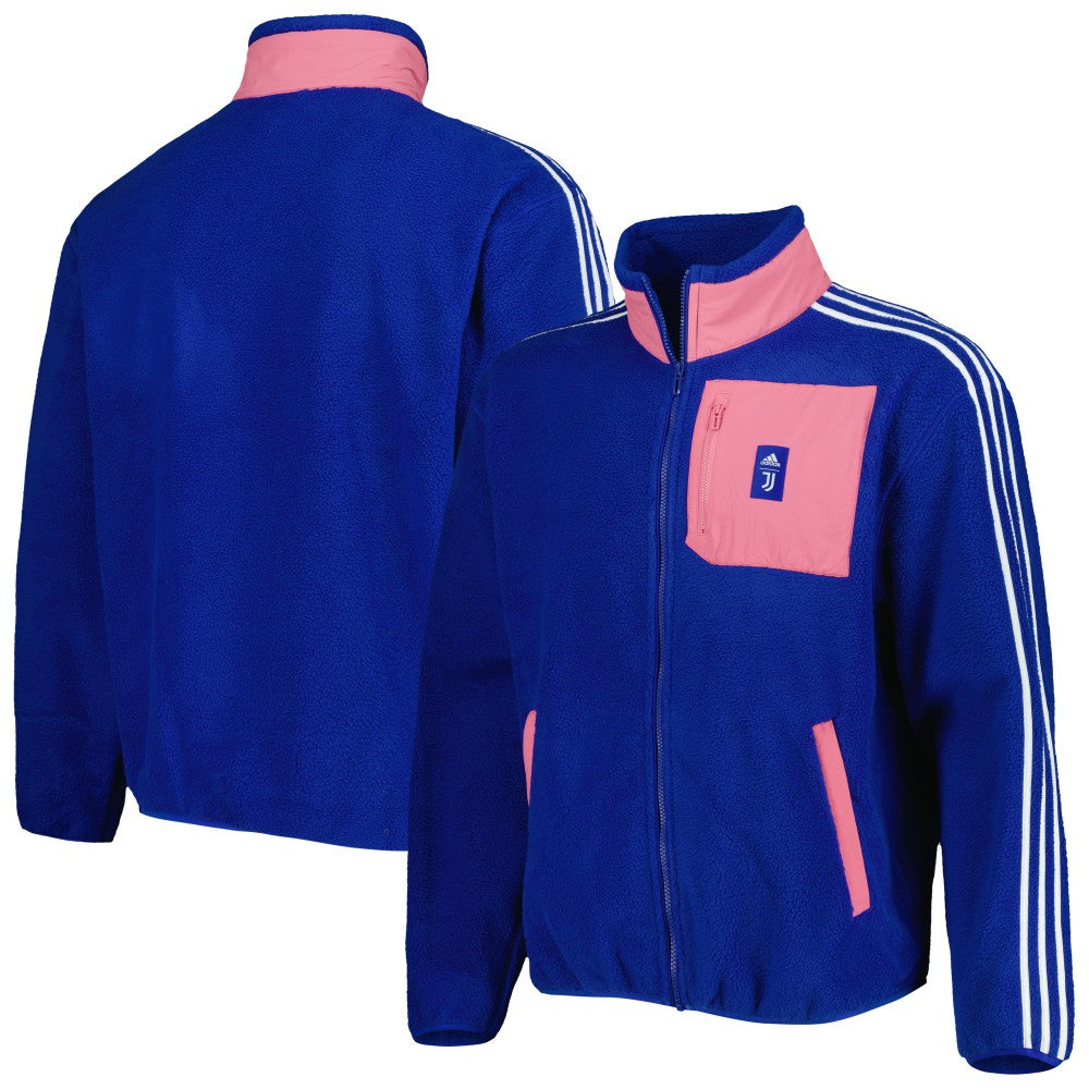 Juventus Lifestyler Fleece Full-Zip Jacket Blue - Adidas