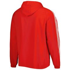 Bayern Munich DNA Raglan Full-Zip Hoodie Windbreaker Jacket Red - Adidas cheap