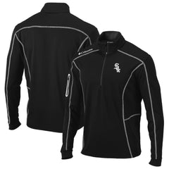 Chicago White Sox Columbia Shotgun Omni-Wick Quarter-Zip Pullover Jacket - Black - Columbia on Sale