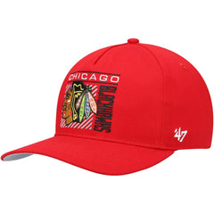 Chicago Blackhawks '47 Reflex Hitch Snapback Hat - Red - NHL 4605317