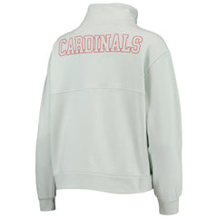 St. Louis Cardinals The Wild Collective Women's Two-Hit Quarter-Zip Pullover Top - Light Blue - MLB Online