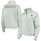 Washington Nationals The Wild Collective Women's Two-Hit Quarter-Zip Pullover Top - Light Blue - MLB Sale