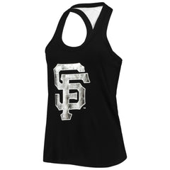 San Francisco Giants The Wild Collective Women's Tonal Athleisure Racerback Tank Top - Black - MLB on Sale