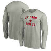 Chicago Bulls Victory Arch Long Sleeve T-Shirt Heathered Gray