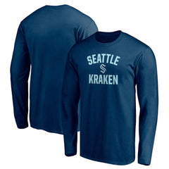 Seattle Kraken Victory Arch Long Sleeve T-Shirt - Deep Sea Blue - NHL 4619597
