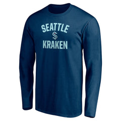 Seattle Kraken Victory Arch Long Sleeve T-Shirt - Deep Sea Blue - NHL 4619597