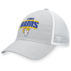 Fanatics Los Angeles Rams Trucker Snapback Hat Heather Gray/White