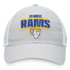 Fanatics Los Angeles Rams Trucker Snapback Hat Heather Gray/White