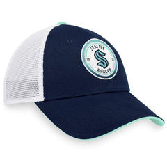 Seattle Kraken Fanatics Iconic Gradient Trucker Snapback Hat - Deep Sea Blue/White - NHL 4625761