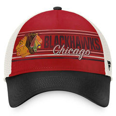Chicago Blackhawks Fanatics True Classic Retro Trucker Snapback Hat - Red/Black - NHL 4625829