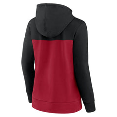 Fanatics Atlanta Falcons Women's Take The Field Color Block Full-Zip Hoodie Black/Red