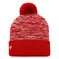 Chicago Blackhawks Fanatics Defender Cuffed Knit Hat with Pom - Red - NHL 4630298