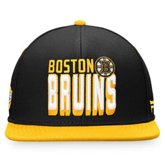 Boston Bruins Fanatics Heritage Retro Two-Tone Snapback Hat - Black/Gold - NHL 4631529