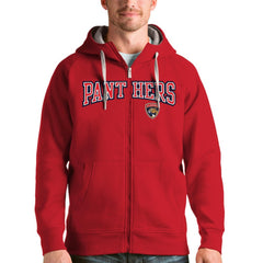 Florida Panthers Antigua Wordmark Victory Full-Zip Hoodie - Red - NHL 4636895