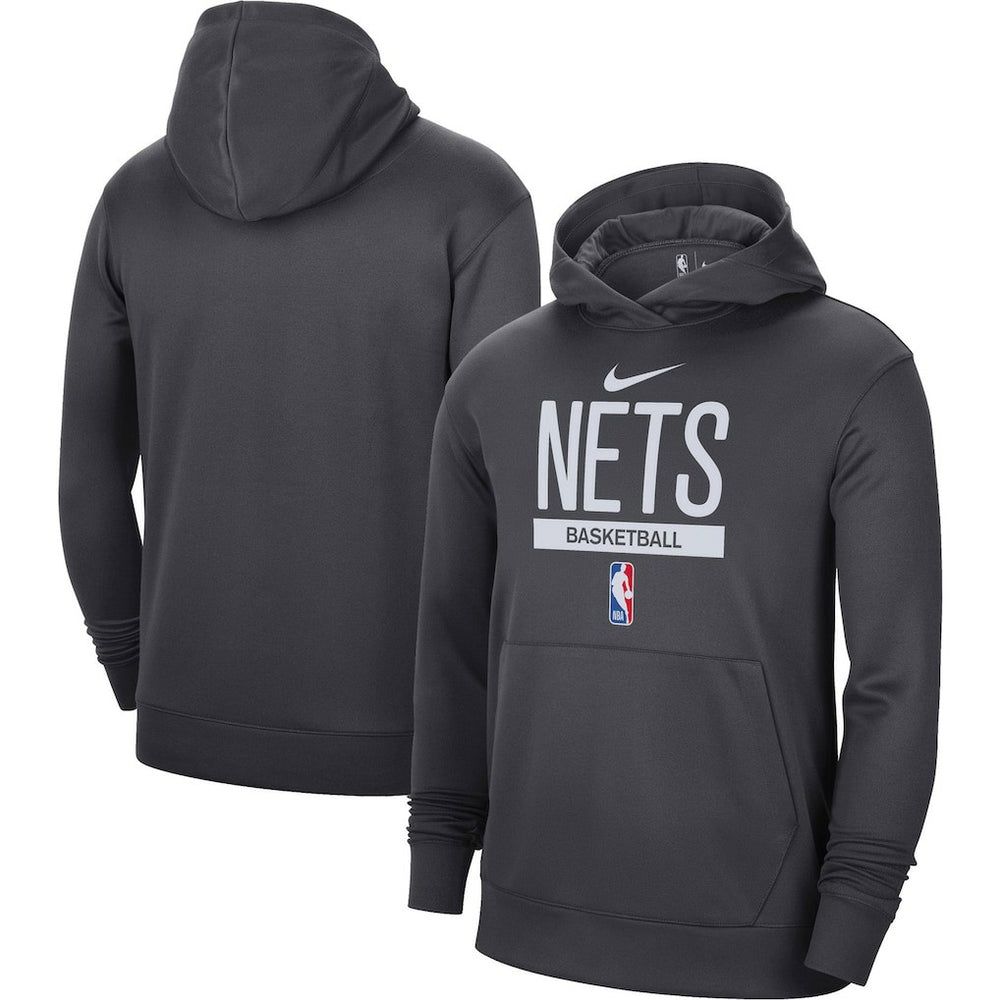 Brooklyn Nets 2022/23 Spotlight On-Court Practice Performance Pullover Hoodie Anthracite | Nike