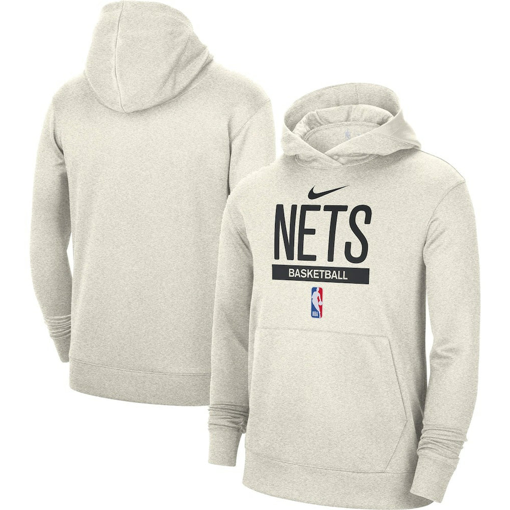 Brooklyn Nets 2022/23 Spotlight On-Court Practice Performance Pullover Hoodie Cream | Nike discount
