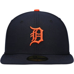 Detroit Tigers New Era Authentic Collection On-Field Road 59FIFTY Fitted Hat - Navy - New Era on Sale