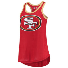San Francisco 49ers G-III 4Her by Carl Banks Women's Tater Burnout Tank Top Scarlet