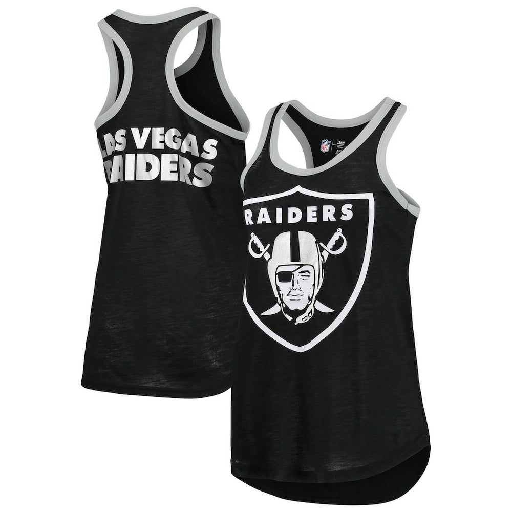 Las Vegas Raiders G-III 4Her by Carl Banks Women's Tater Burnout Tank Top Black