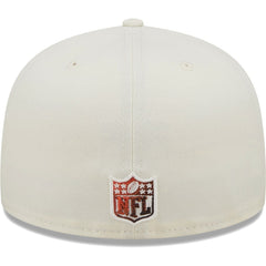 Cleveland Browns New Era Chrome Color Dim 59FIFTY Fitted Hat Cream