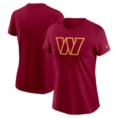 Nike Washington Commanders Women's Logo Cotton Essential T-Shirt Burgundy