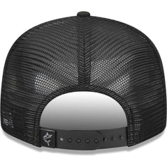 Miami Marlins New Era Street Trucker 9FIFTY Snapback Hat - Black - New Era Discount