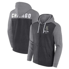 Chicago White Sox Fanatics Blown Away Full-Zip Hoodie - Heathered Charcoal/Heathered Gray - Fanatics on Sale