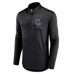 Colorado Rockies Fanatics Tough Minded Lightweight Quarter-Zip Pullover - Black - Fanatics on Sale