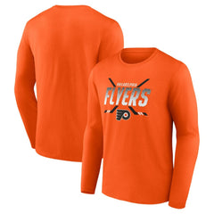 Philadelphia Flyers Fanatics Covert Long Sleeve T-Shirt - Orange - NHL 4641721