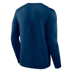 Seattle Kraken Fanatics Covert Long Sleeve T-Shirt - Deep Sea Blue - NHL 4641726