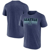 Seattle Kraken Fanatics Prodigy Performance T-Shirt - Heathered Deep Sea Blue - NHL 4641877
