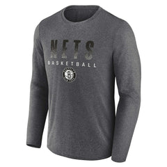 Brooklyn Nets Where Legends Play Iconic Practice Long Sleeve T-Shirt Heathered Charcoal | Fanatics outlet