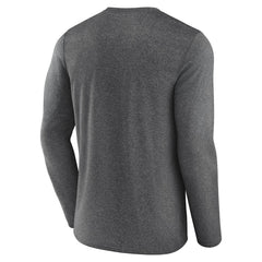 Utah Jazz Where Legends Play Iconic Practice Long Sleeve T-Shirt Heather Charcoal | Fanatics Near Me
