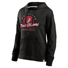 Portland Trail Blazers Women's Full Steam Slub Hoodie T-Shirt Black | Fanatics