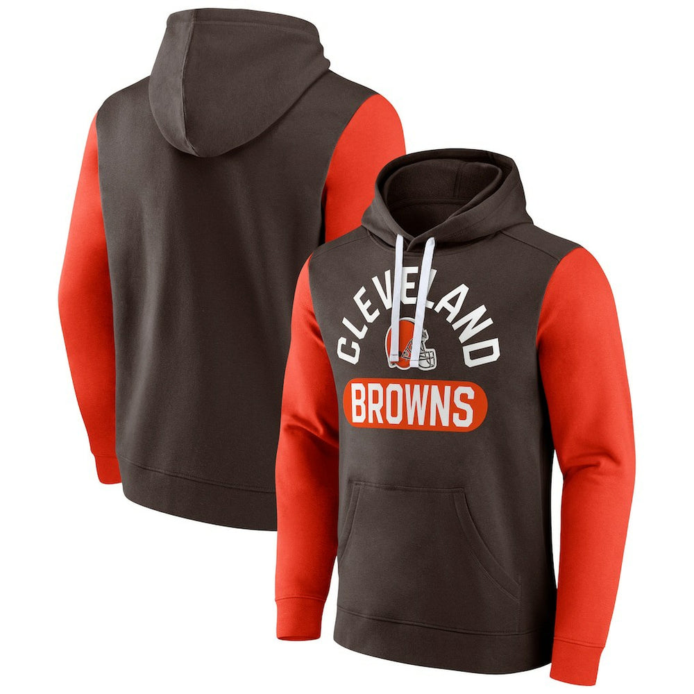 Fanatics Cleveland Browns Extra Point Pullover Hoodie Brown
